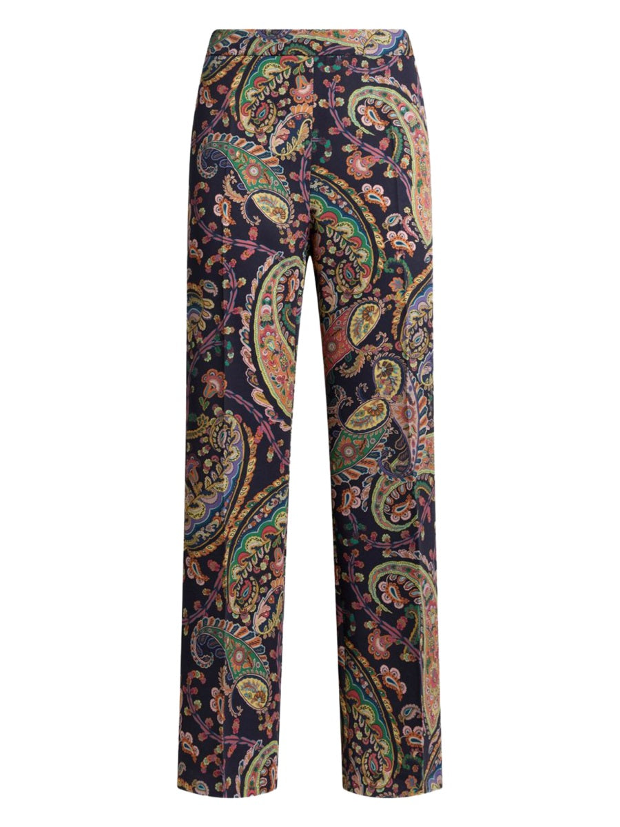Etro Women Paisley Foliage "Bootcut" Pants ETRO