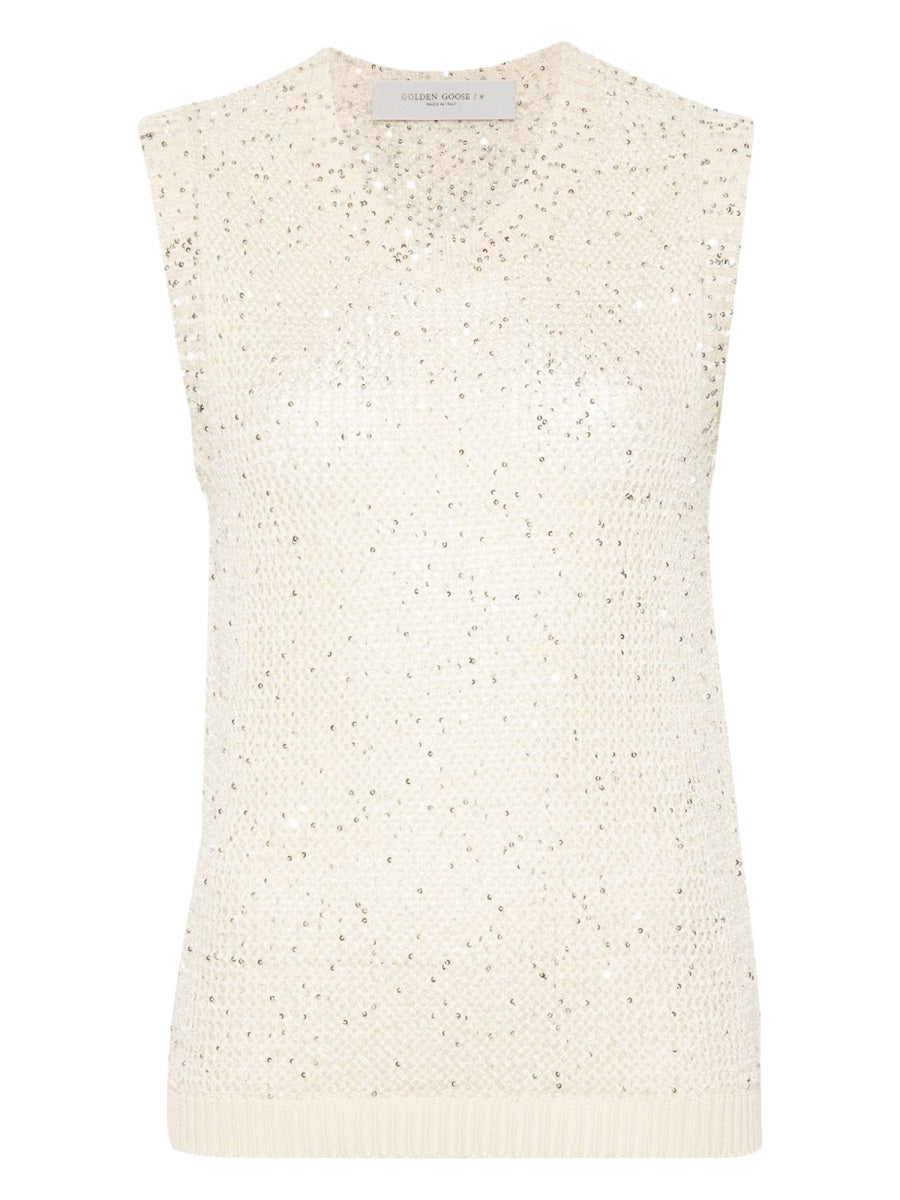 Golden Goose Women "Melyssa" Top With Sequins GOLDEN GOOSE