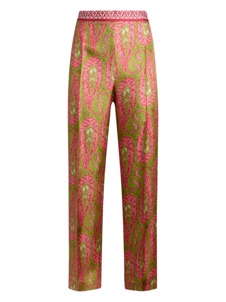 Etro Women Paisley Foliage "Bootcut" Pants ETRO
