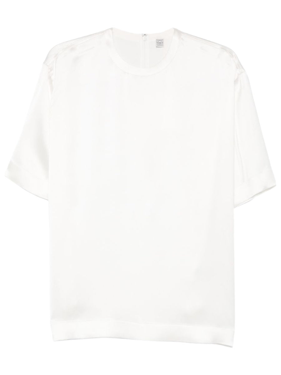 Toteme Women Satin T-Shirt TOTEME