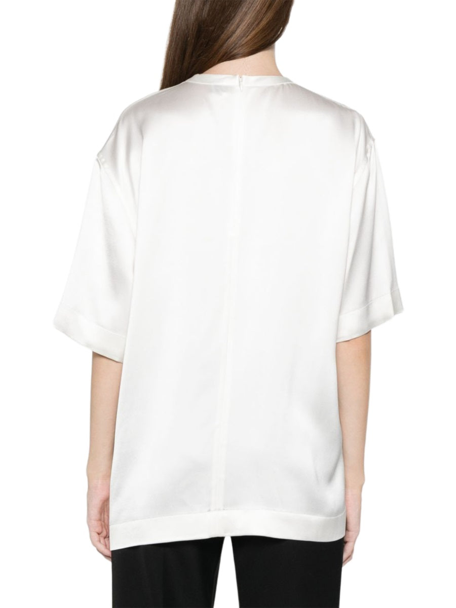 Toteme Women Satin T-Shirt TOTEME