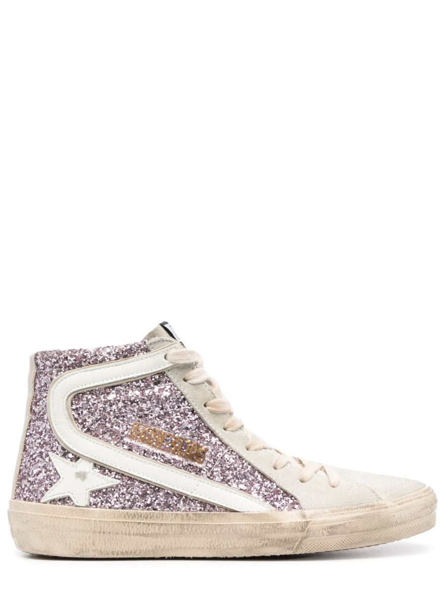 Golden Goose Women Sneaker With Glitter And Zipper GOLDEN GOOSE