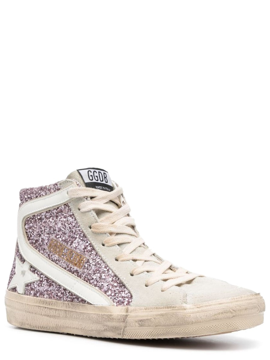 Golden Goose Women Sneaker With Glitter And Zipper GOLDEN GOOSE