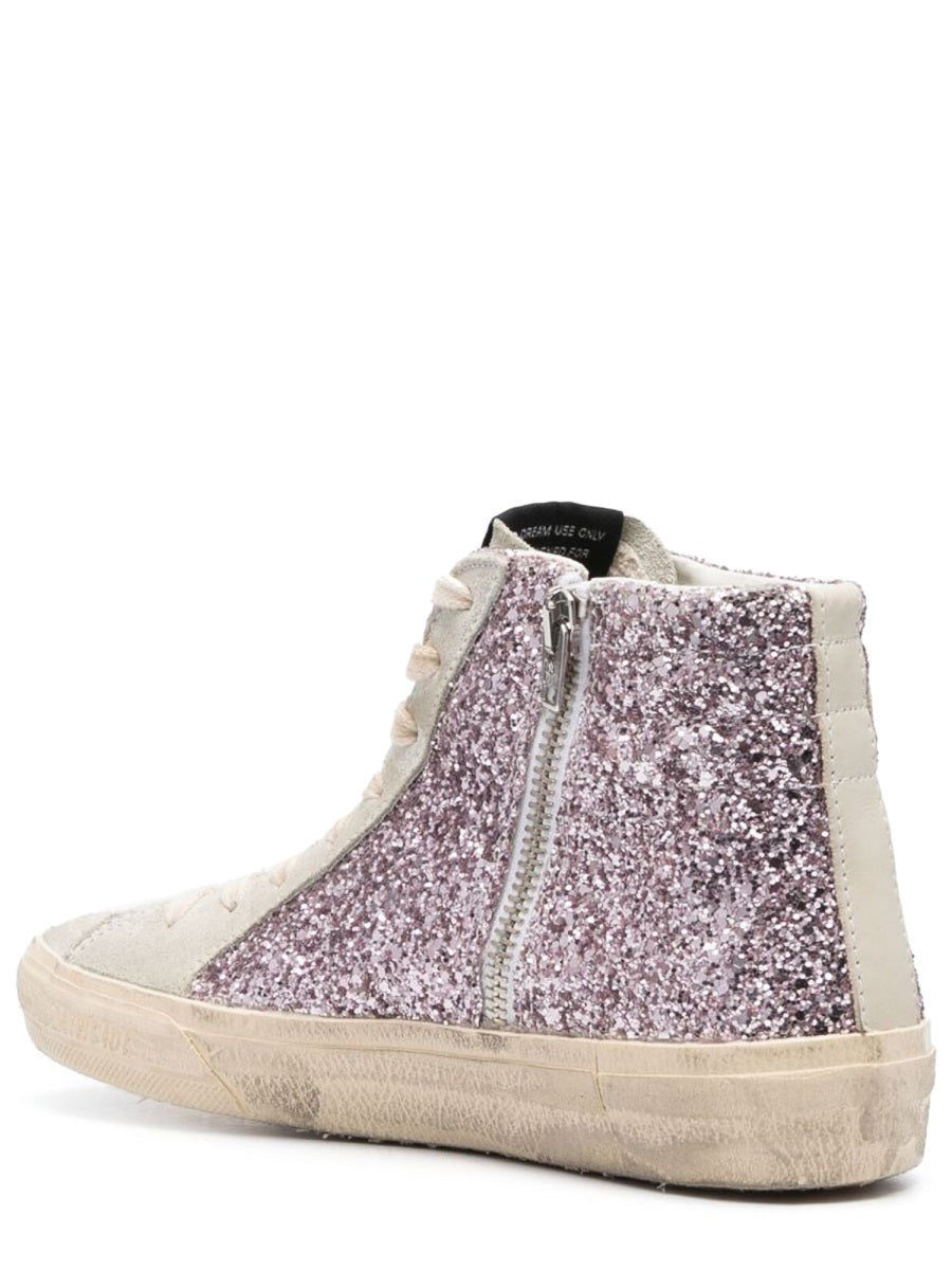 Golden Goose Women Sneaker With Glitter And Zipper GOLDEN GOOSE