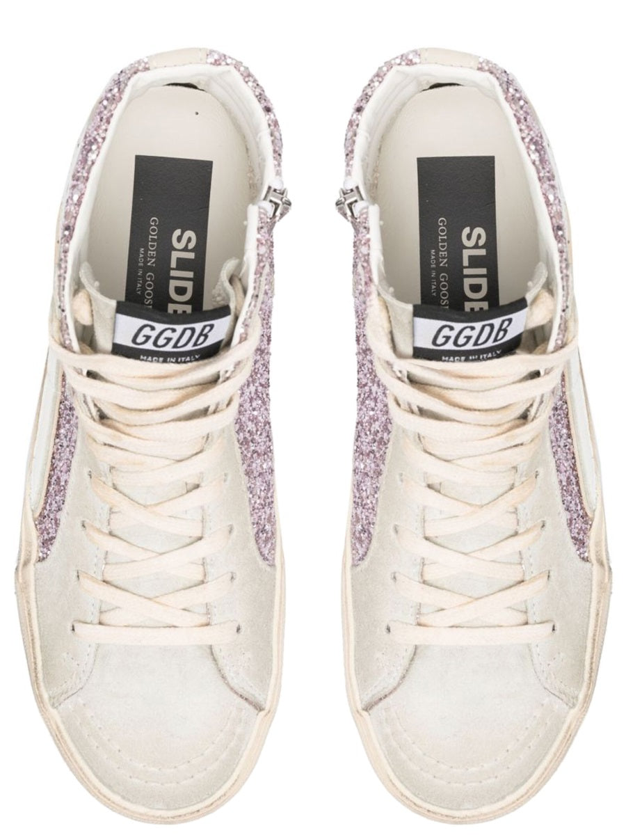 Golden Goose Women Sneaker With Glitter And Zipper GOLDEN GOOSE