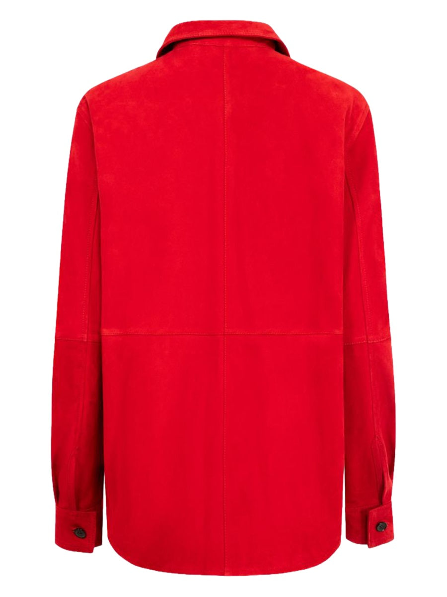 Toteme Women Suede "Overshirt" Shirt TOTEME