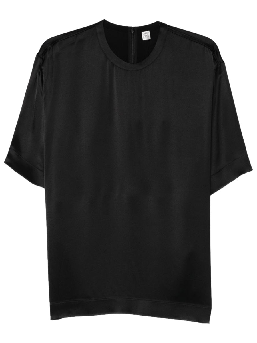 Toteme Women Satin T-Shirt TOTEME