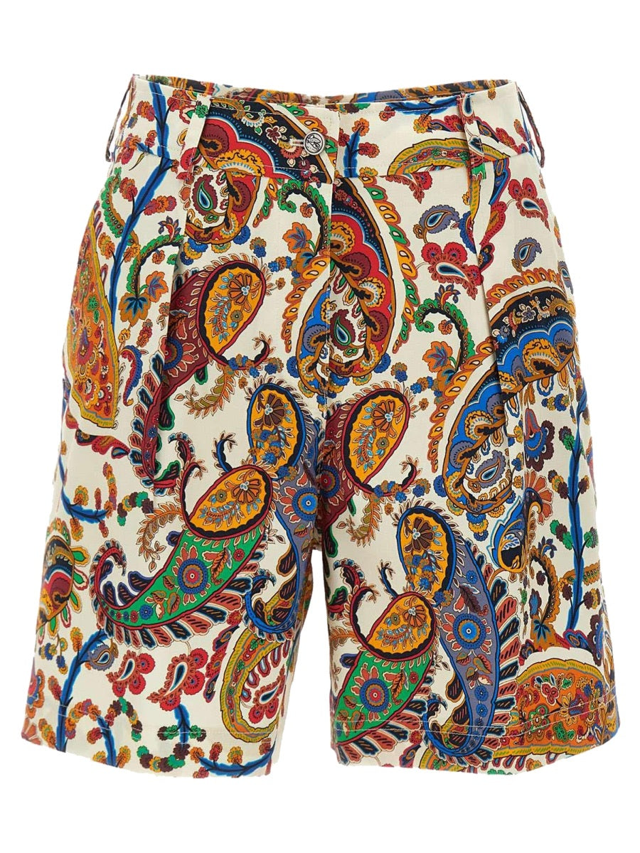 Etro Women Floral Paisley Print Shorts ETRO