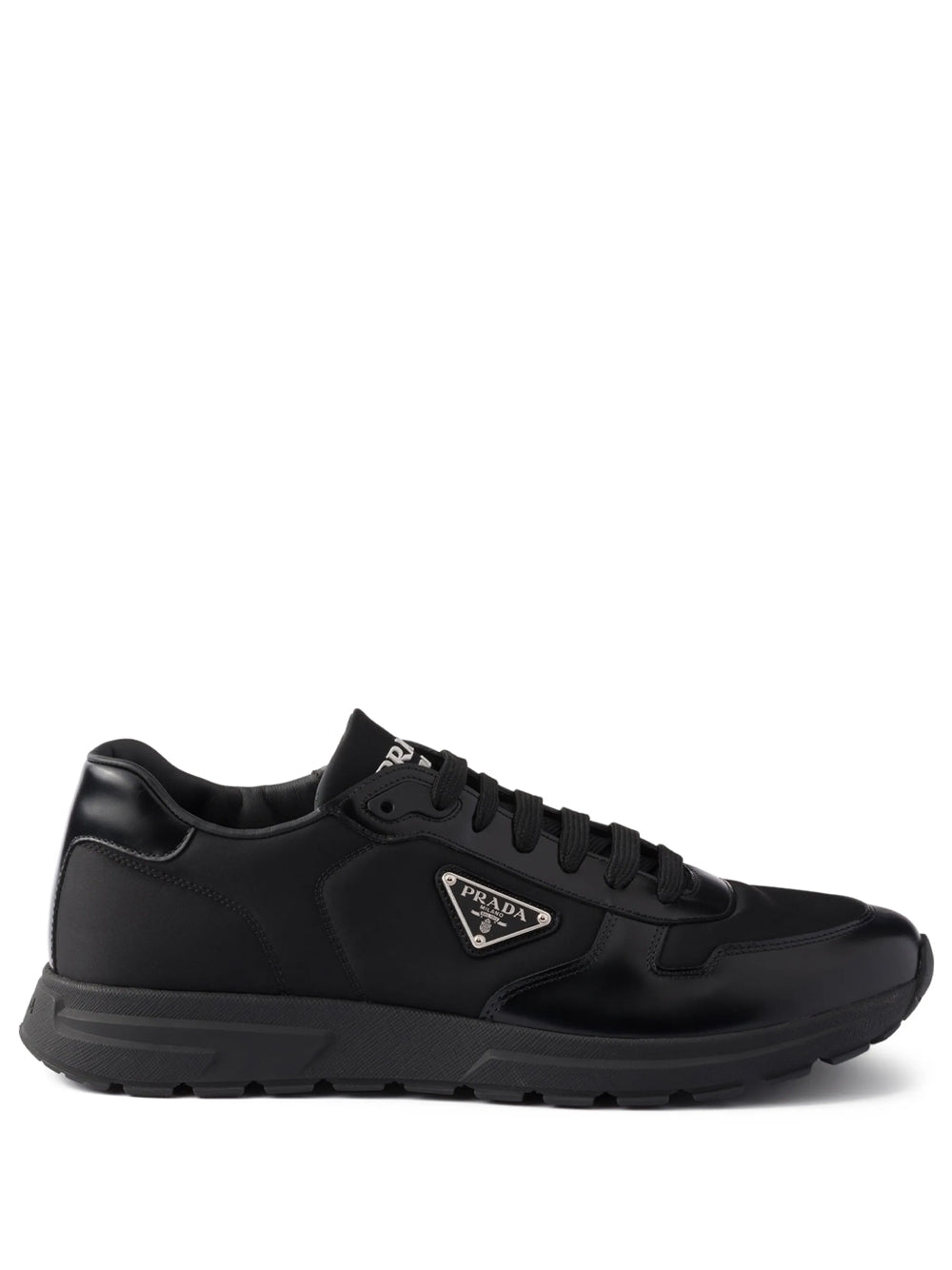 Prada Men Prax 01 Re-Nylon And Brushed Leather Sneakers PRADA
