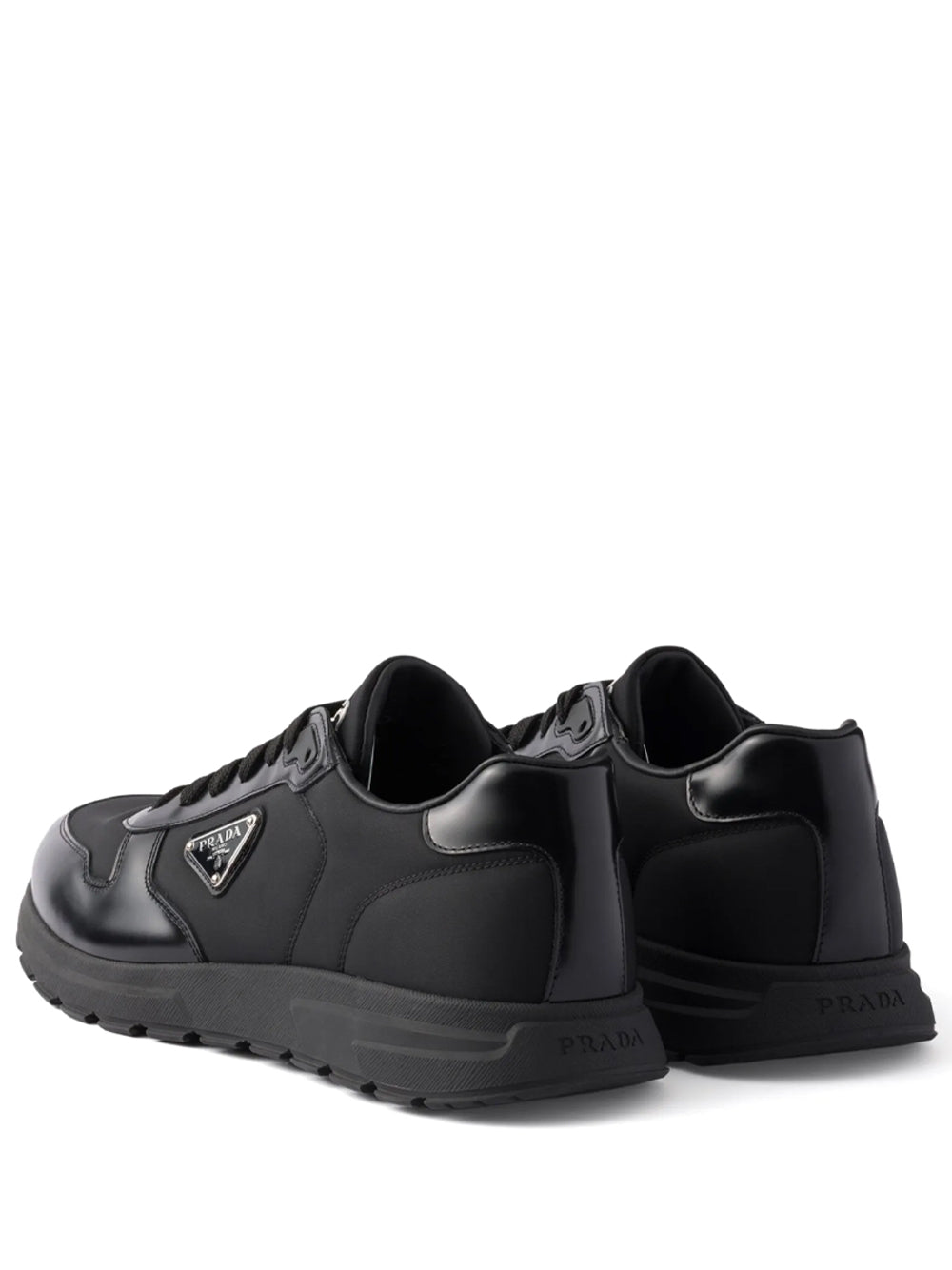 Prada Men Prax 01 Re-Nylon And Brushed Leather Sneakers PRADA