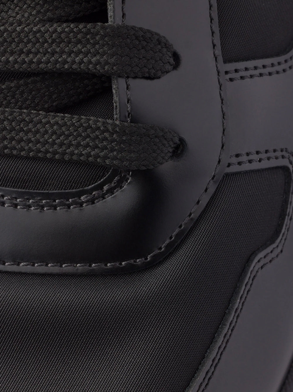 Prada Men Prax 01 Re-Nylon And Brushed Leather Sneakers PRADA