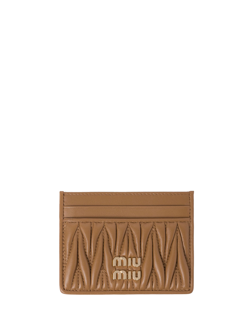 Miu Miu Women Matelassé Nappa Leather Card Holder MIU MIU