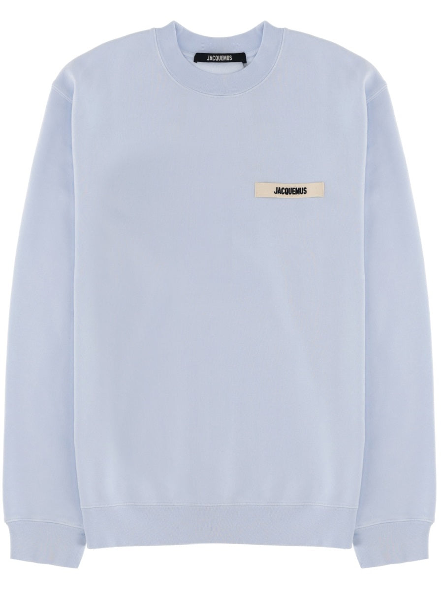 Jacquemus Men Grosgrain Logo Sweatshirt JACQUEMUS