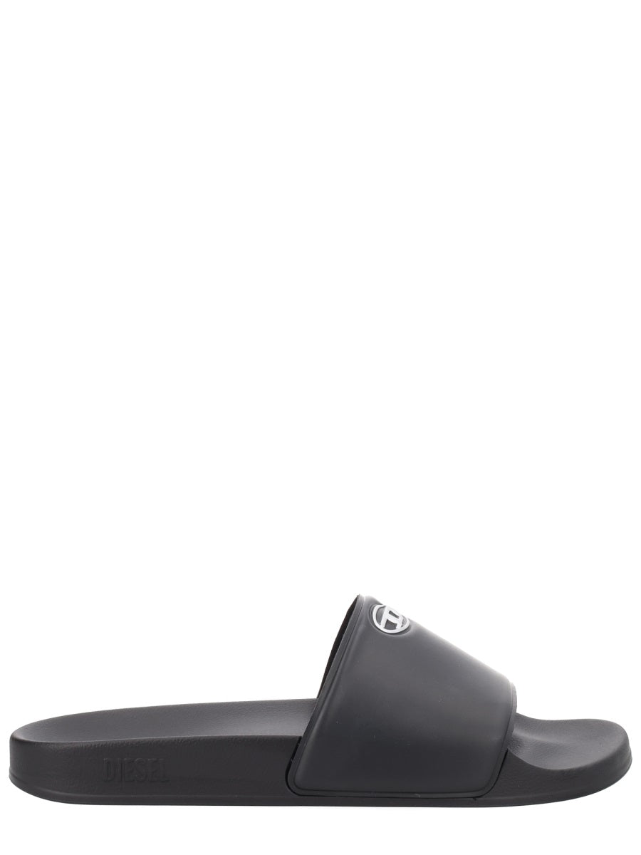 Diesel Men "Sa-Bloop" Slipper With Logo DIESEL