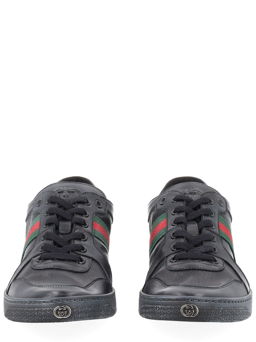 Gucci Men "Stretch" Leather Effect Sneaker GUCCI