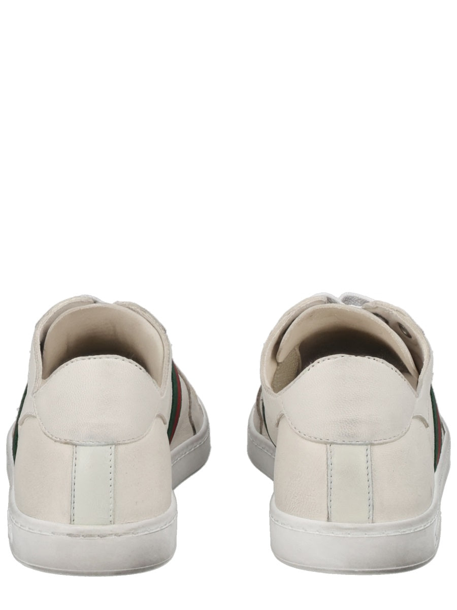 Gucci Women "Stretch" Leather Effect Sneaker GUCCI