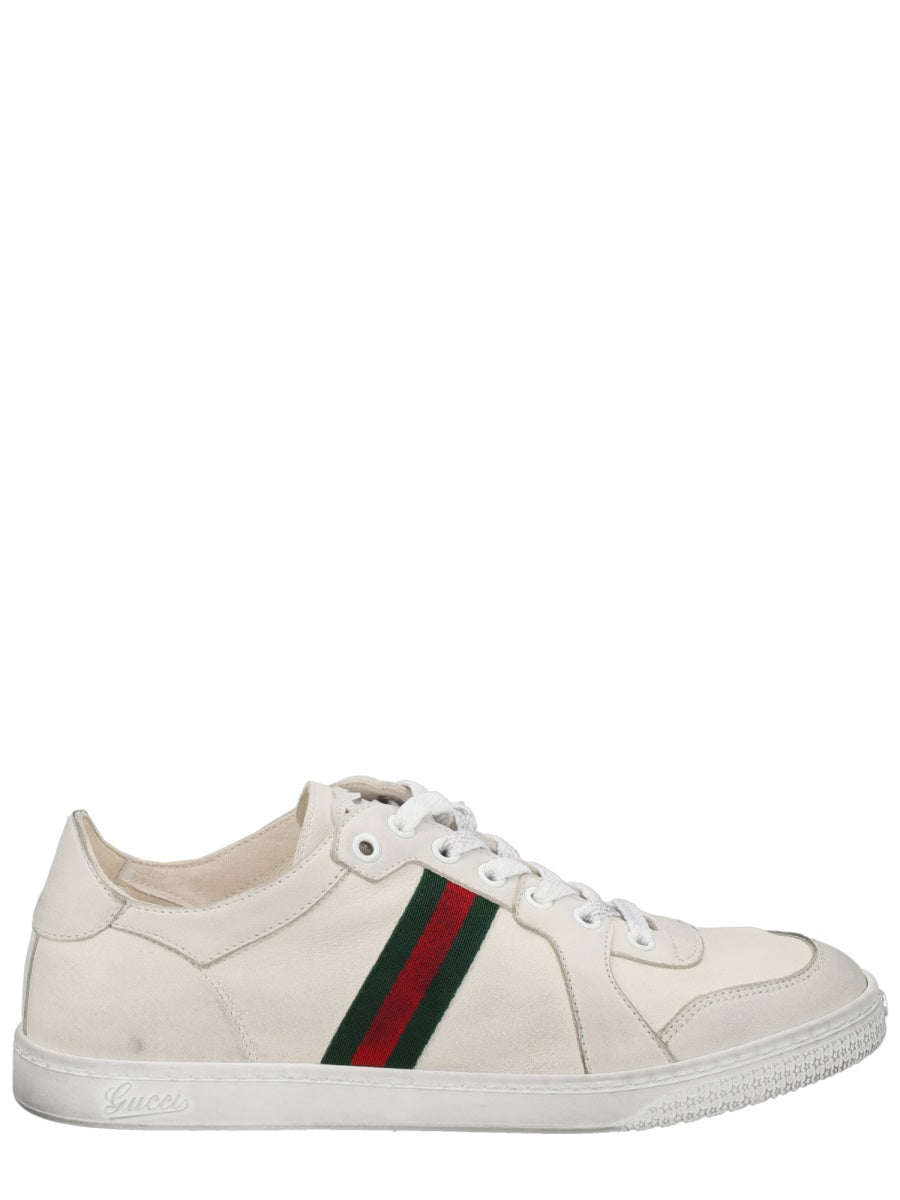 Gucci Women "Stretch" Leather Effect Sneaker GUCCI