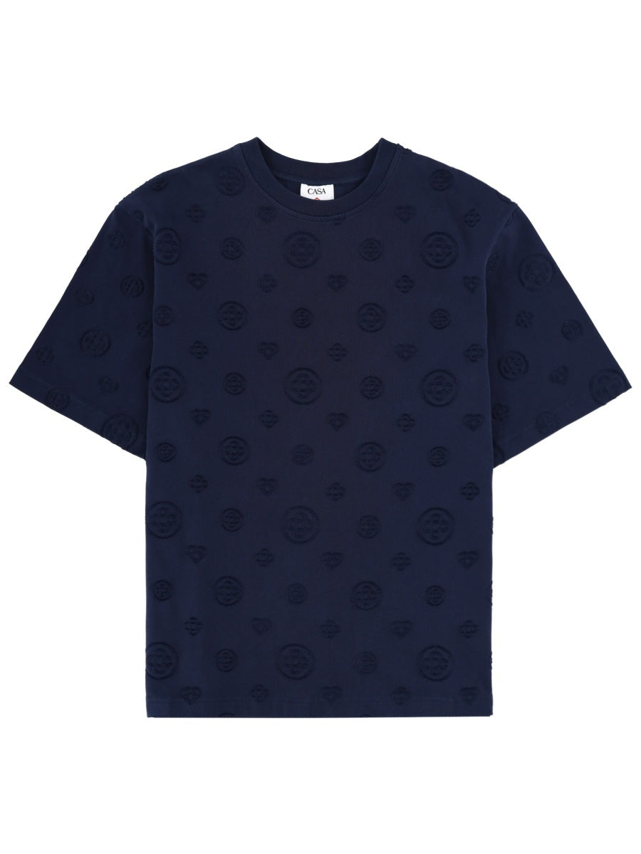 Casablanca Men T-Shirt With Monogram Details CASABLANCA