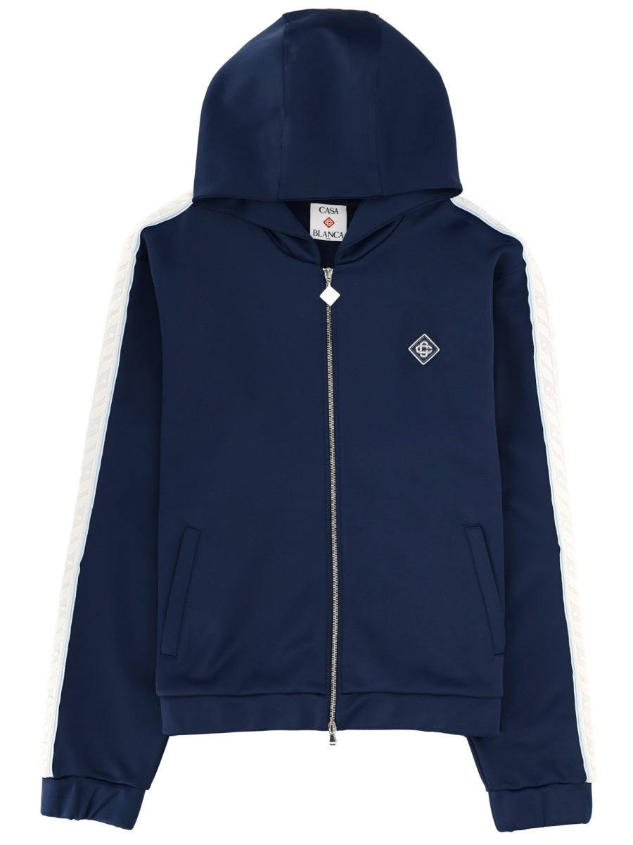 Casablanca Men Zipper Hoodie CASABLANCA