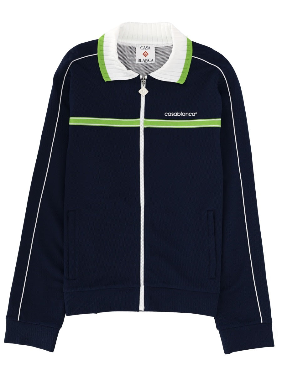 Casablanca Men Zip Sweatshirt. CASABLANCA