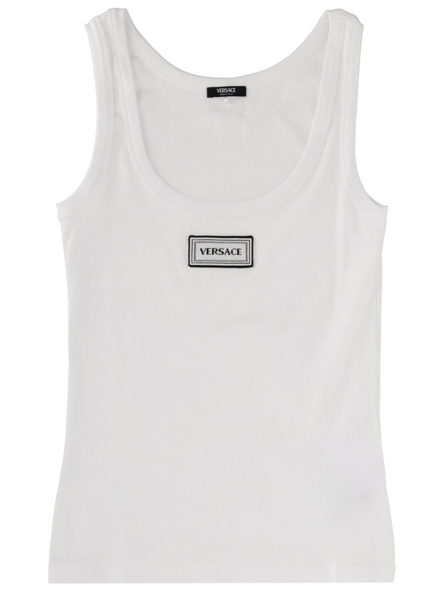 Versace Women Tank Top With Logo VERSACE