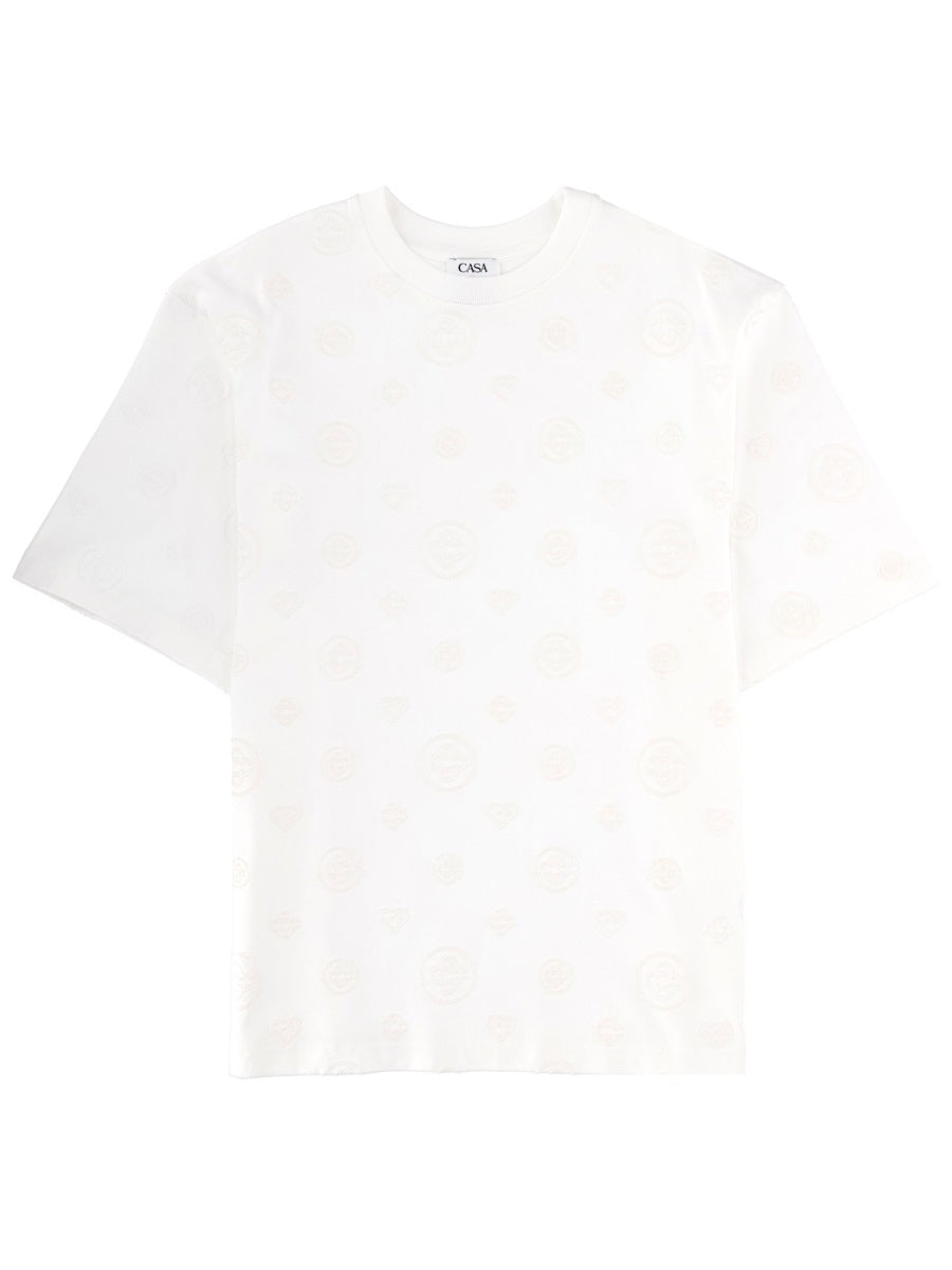 Casablanca Men T-Shirt With Monogram Details CASABLANCA