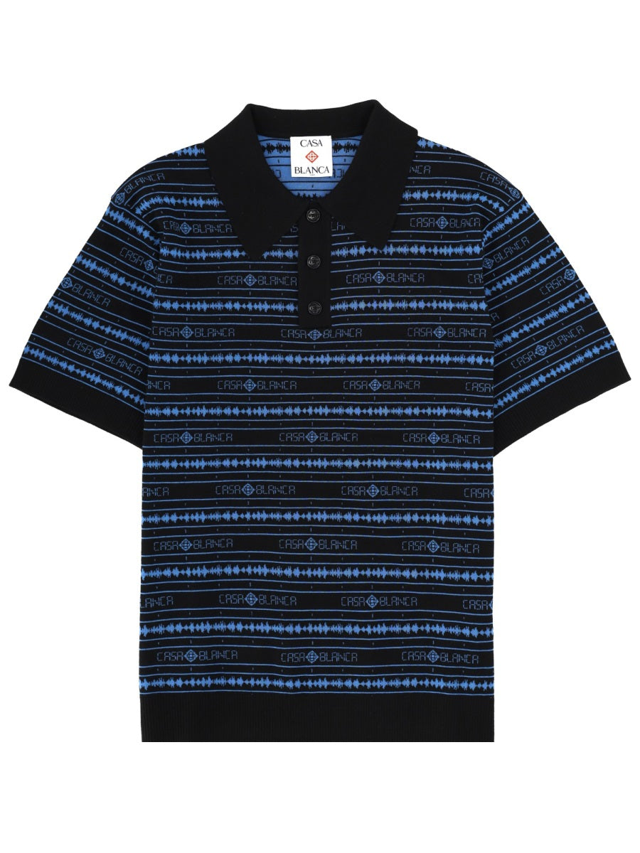 Casablanca Men Polo "Sound Wave" CASABLANCA