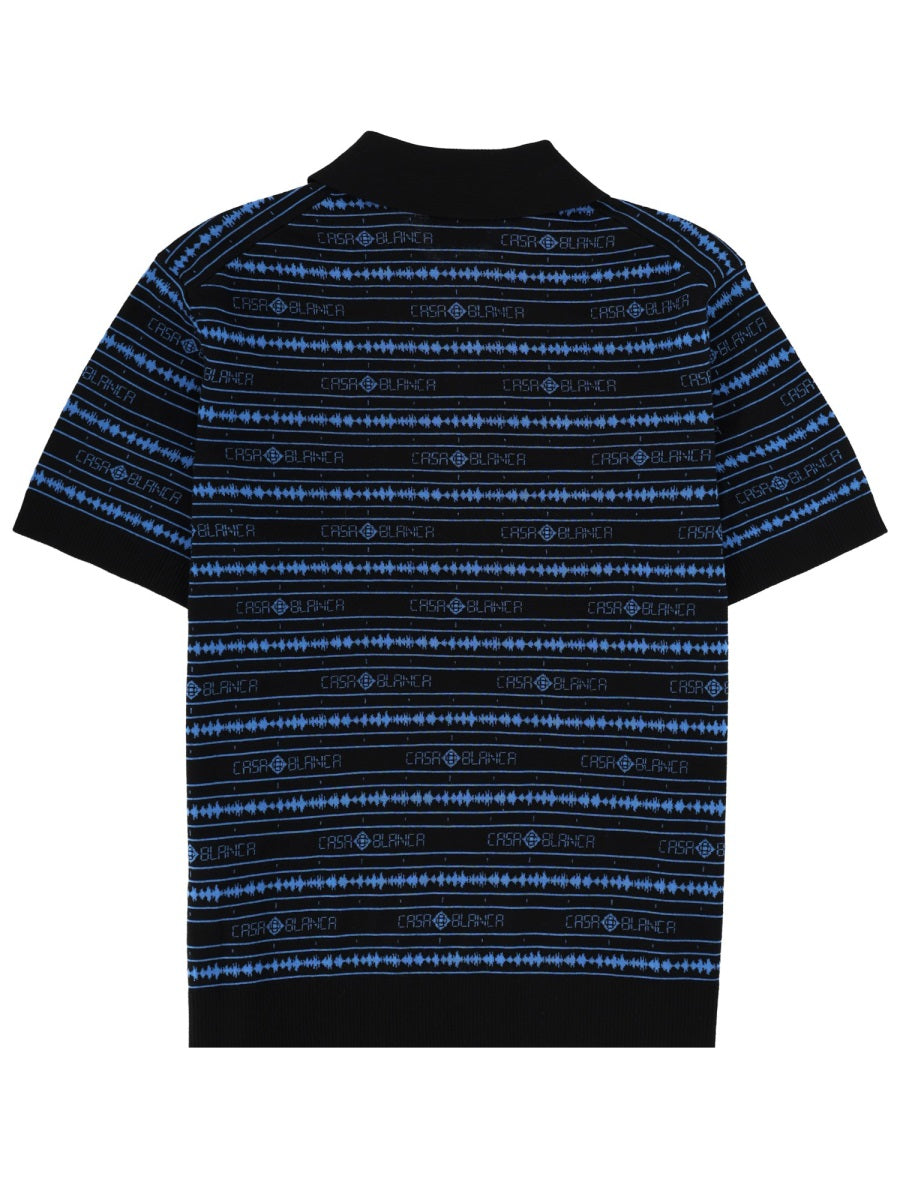 Casablanca Men Polo "Sound Wave" CASABLANCA
