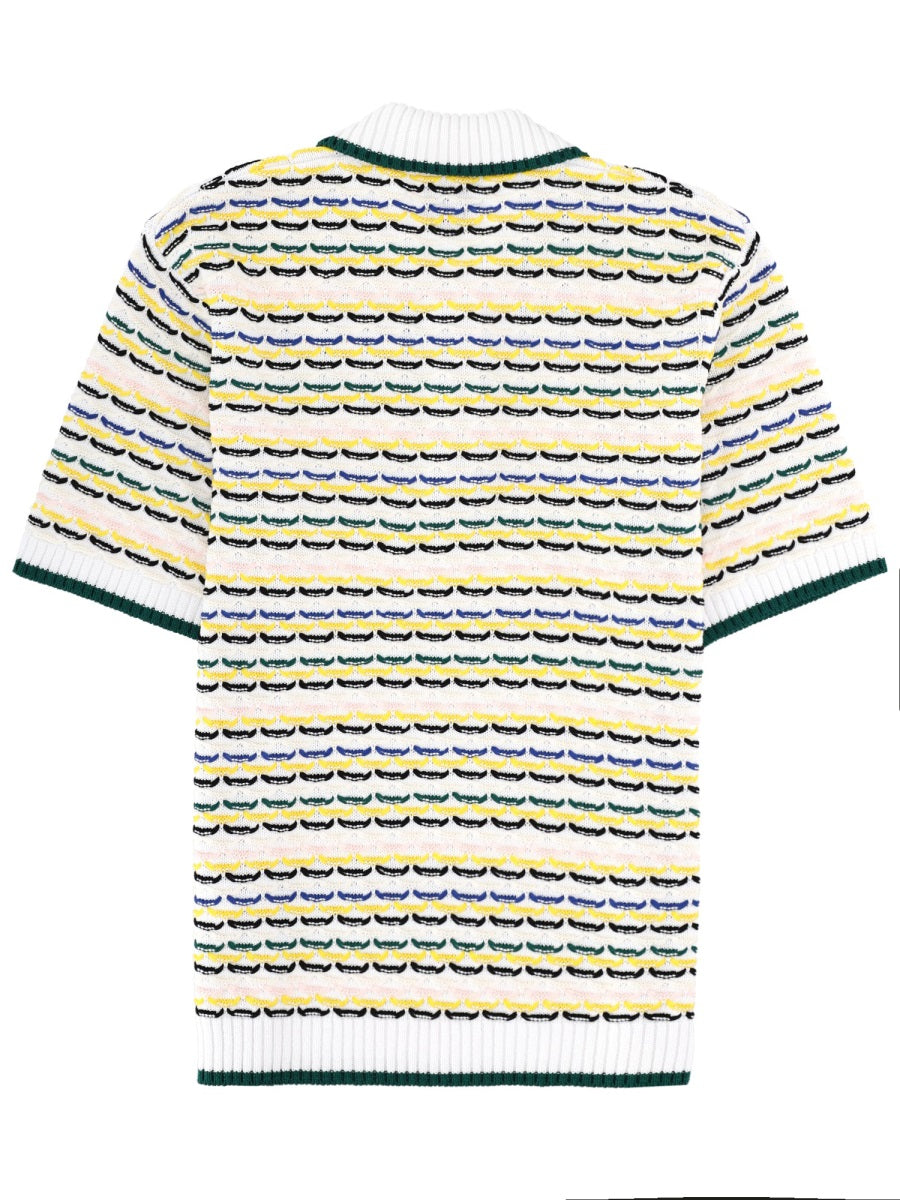 Casablanca Men Knitted Polo. CASABLANCA