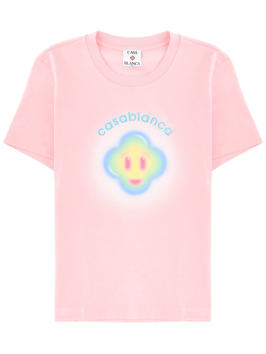 Casablanca Women "Airbrush Smiley" T-Shirt CASABLANCA