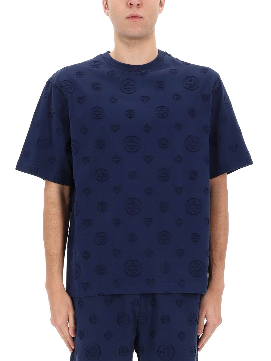 Casablanca Men T-Shirt With Monogram Details CASABLANCA