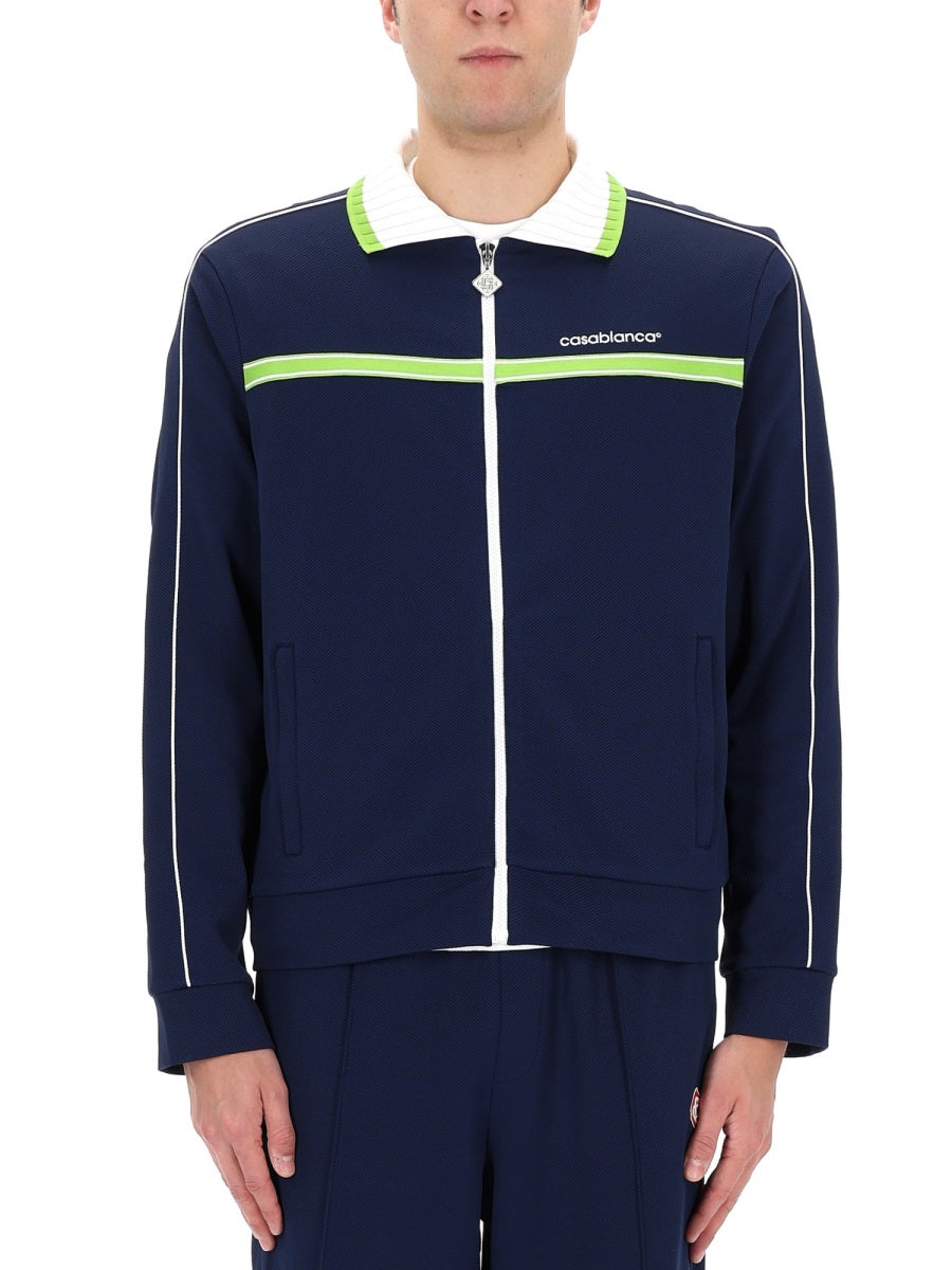 Casablanca Men Zip Sweatshirt. CASABLANCA