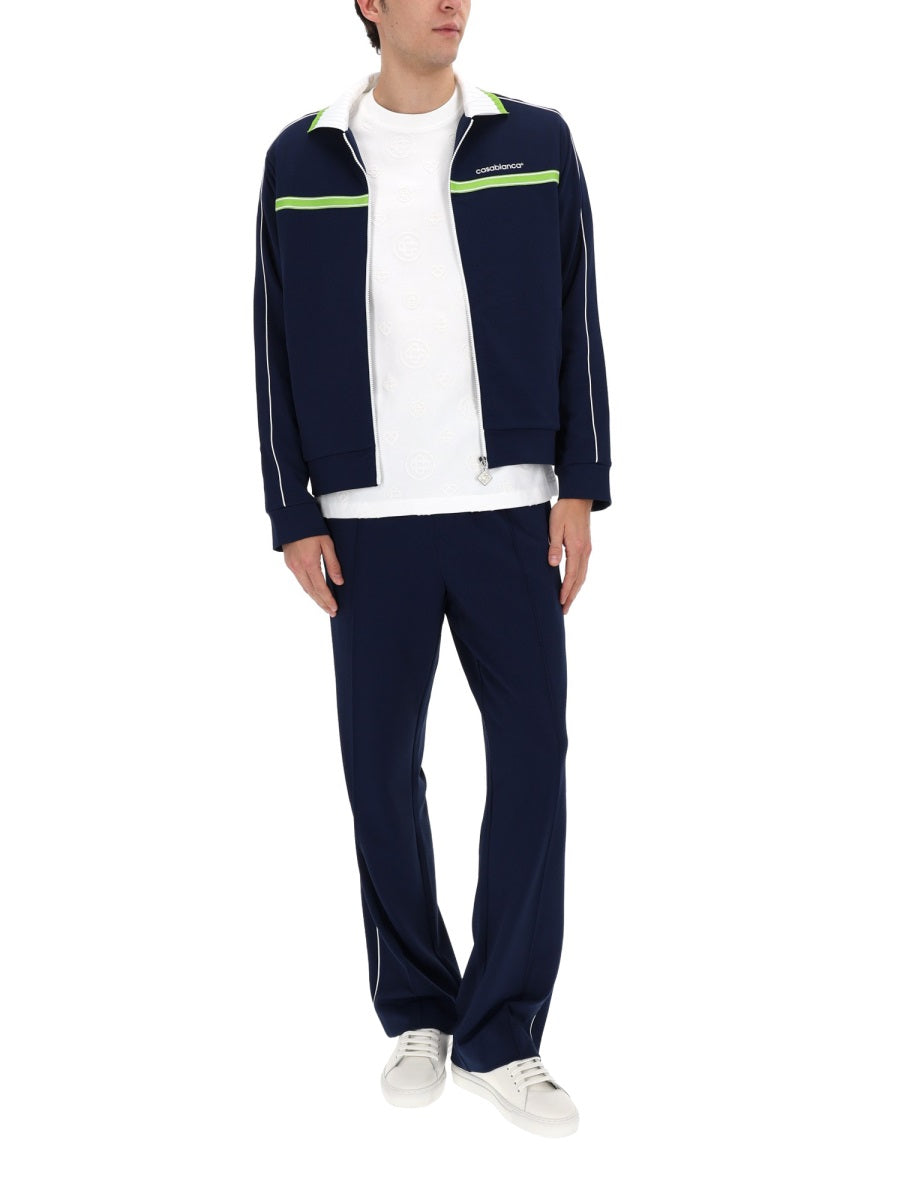 Casablanca Men Zip Sweatshirt. CASABLANCA