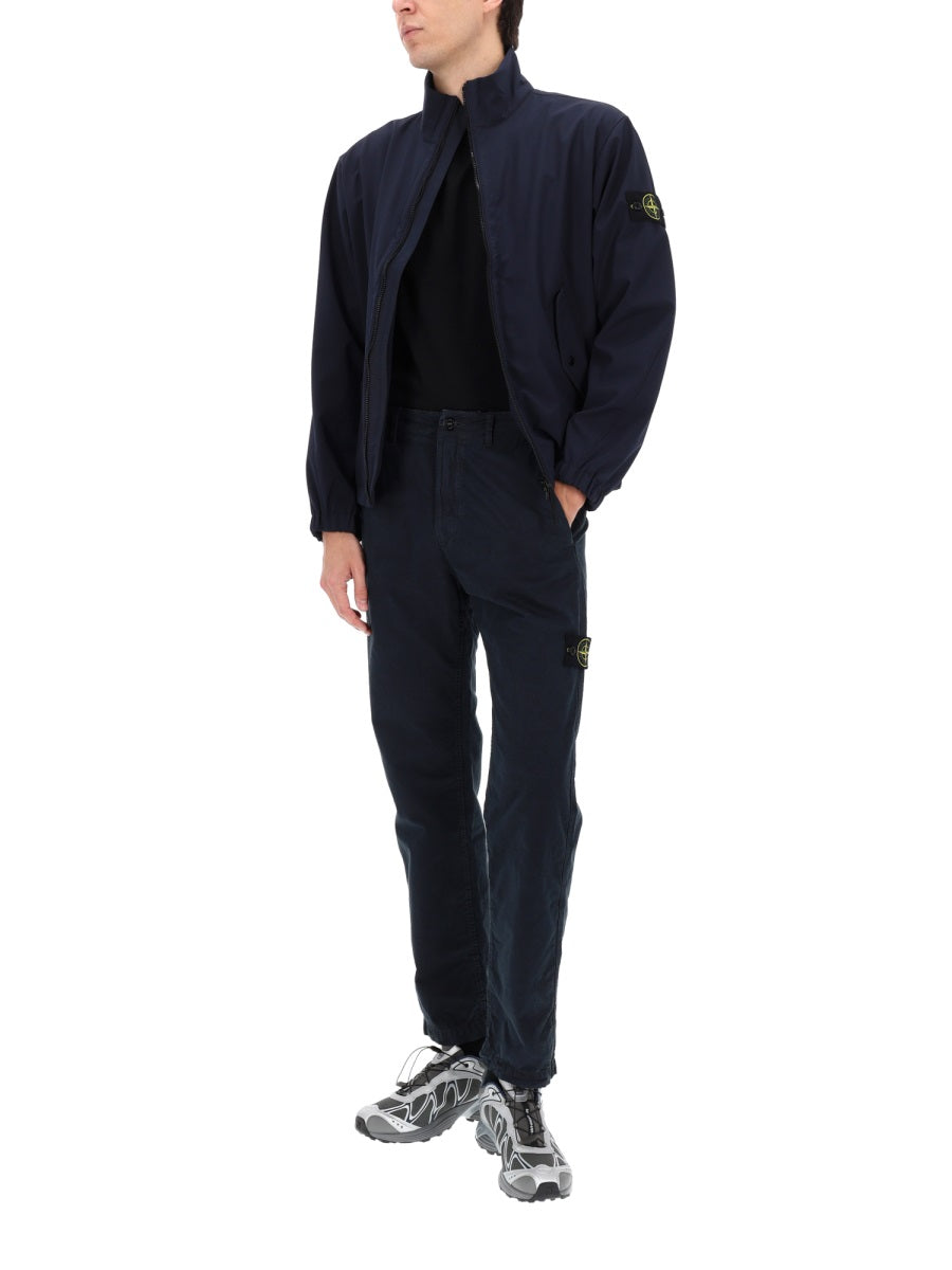 Stone Island Men Pants With Logo Patch STONE ISLAND
