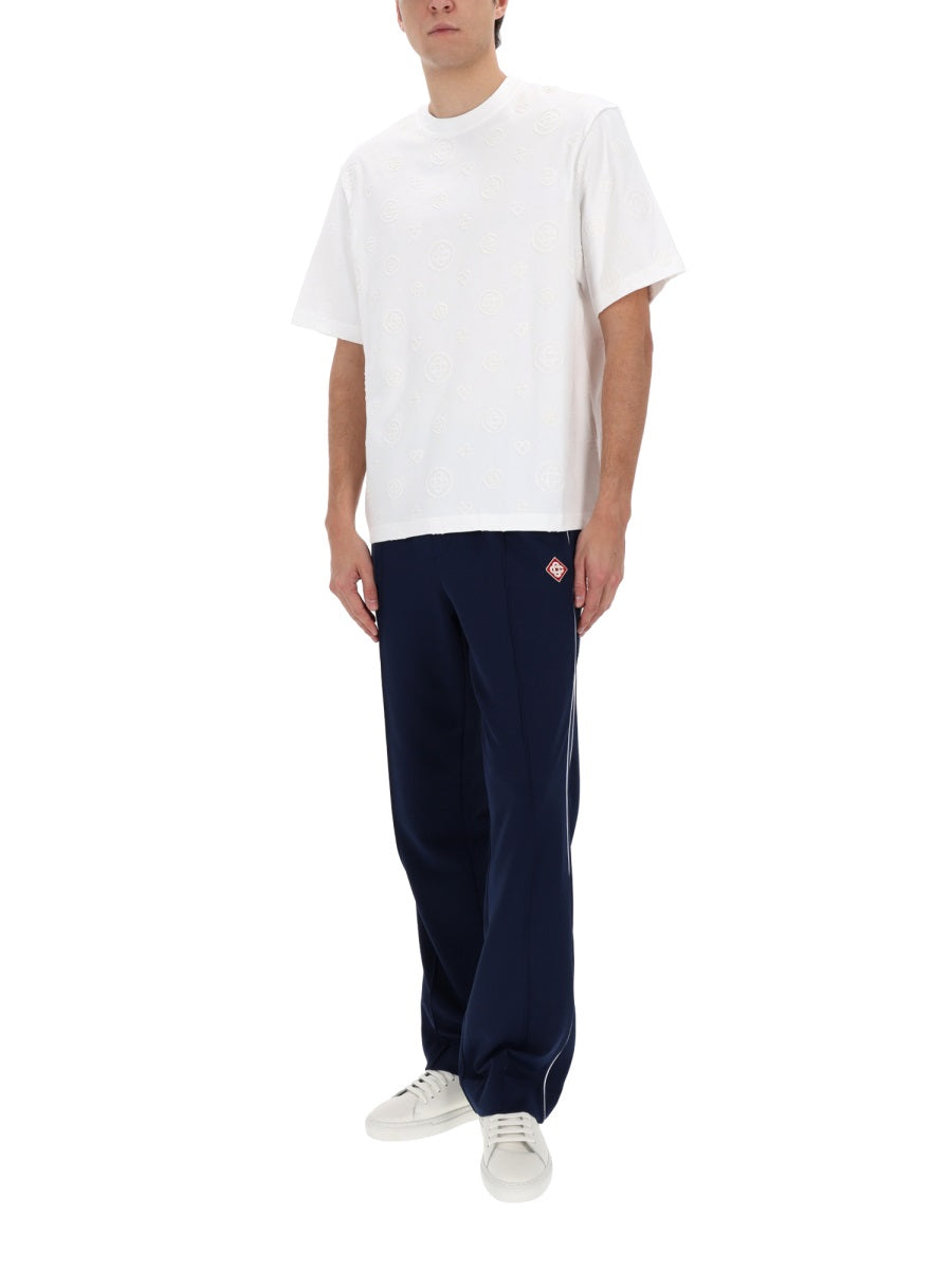 Casablanca Men Piquet Track Pants CASABLANCA