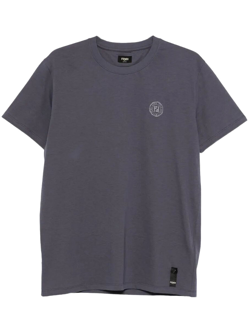 Fendi Men Ff Postcards Logo Print Cotton T-Shirt FENDI