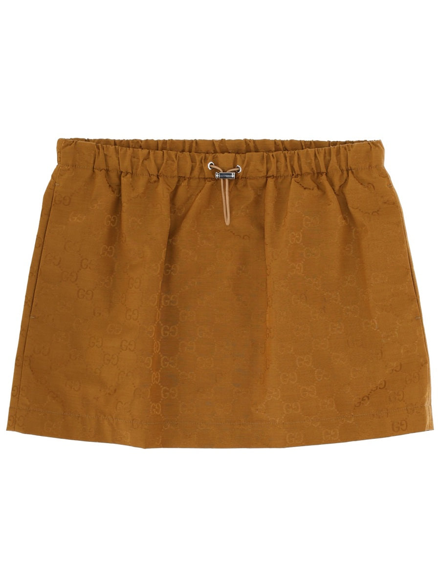 Gucci Women Miniskirt With "Gg" Texture GUCCI