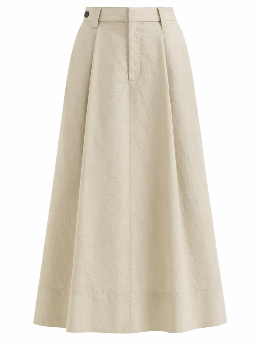 Brunello Cucinelli Women Cotton Poplin Tailored Skirt BRUNELLO CUCINELLI