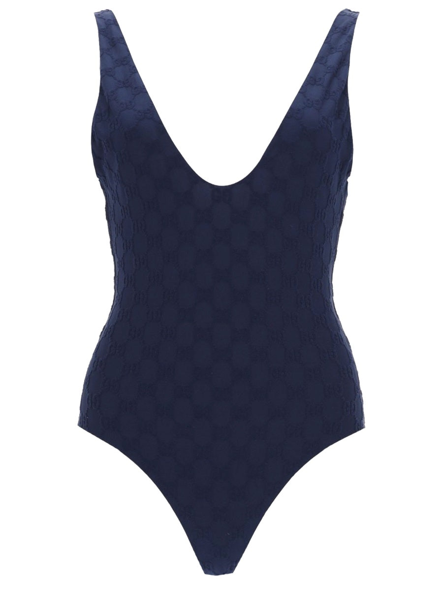 Gucci Women "Gg" Weave One Piece Swimsuit GUCCI