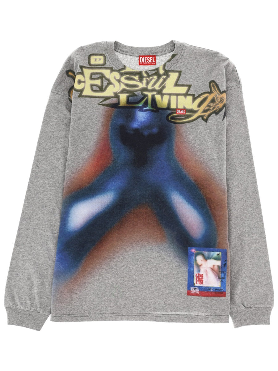 Diesel Men "T-Boxt-Ls-V1" Sweatshirt DIESEL