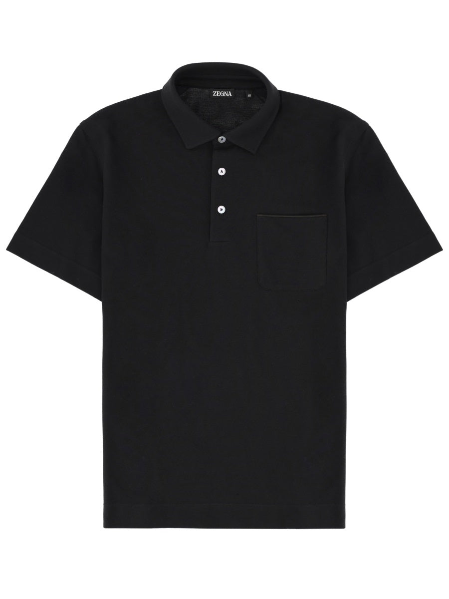 Zegna Men Regular Fit Polo Shirt ZEGNA