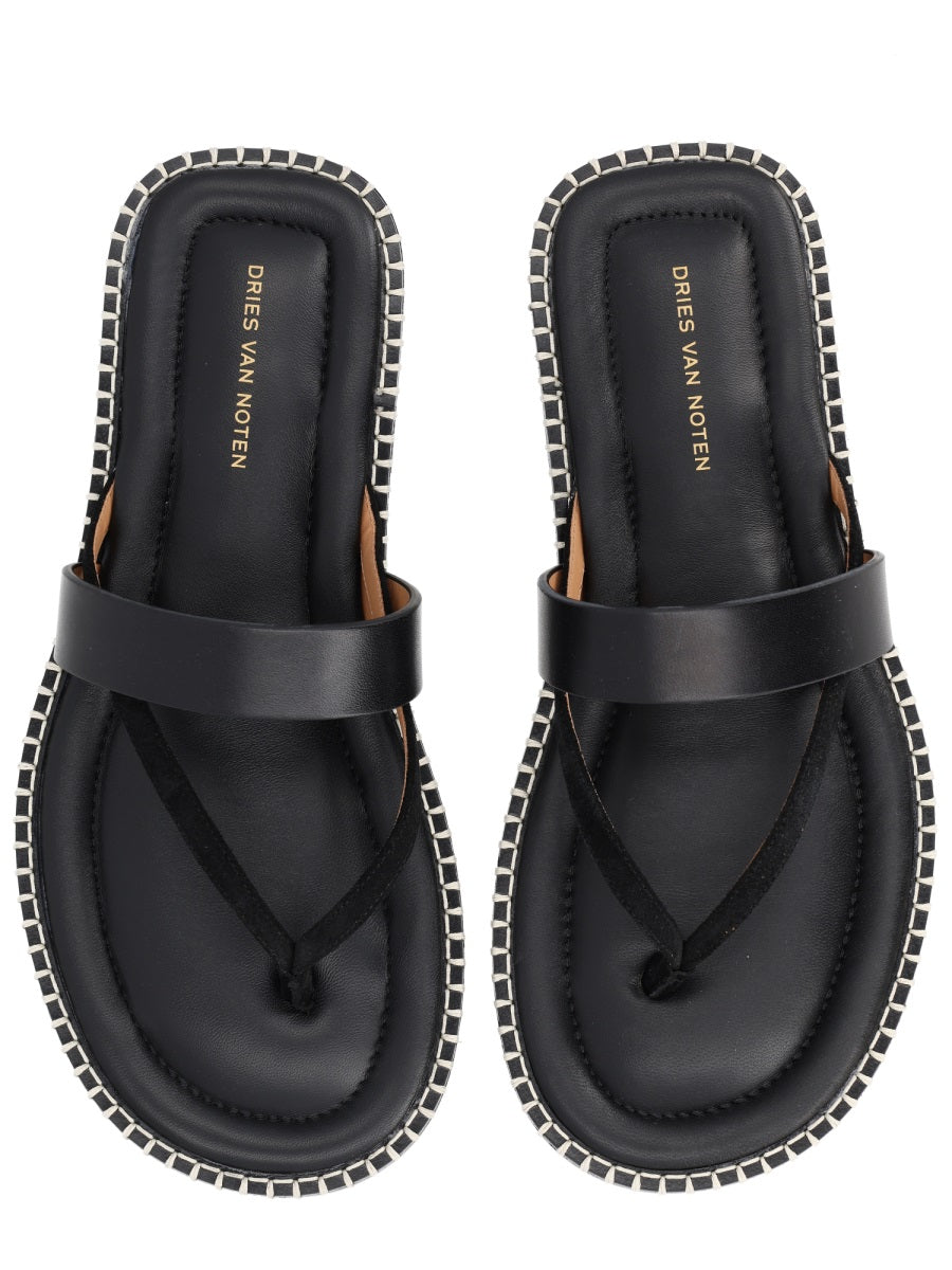 Dries Van Noten Men Leather Sandal DRIES VAN NOTEN