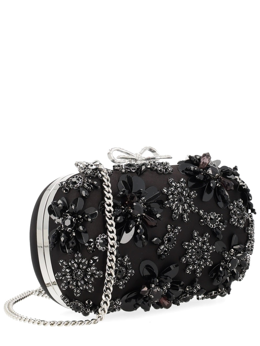 Self-Portrait Women "Floral Crystal" Clutch Bag SELF-PORTRAIT