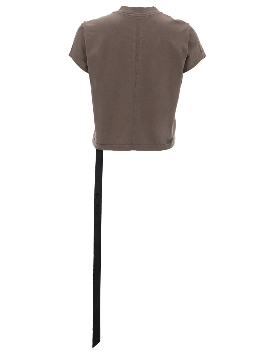 Rick Owens Drkshdw Women "Cropped Small Level T" T-Shirt RICK OWENS