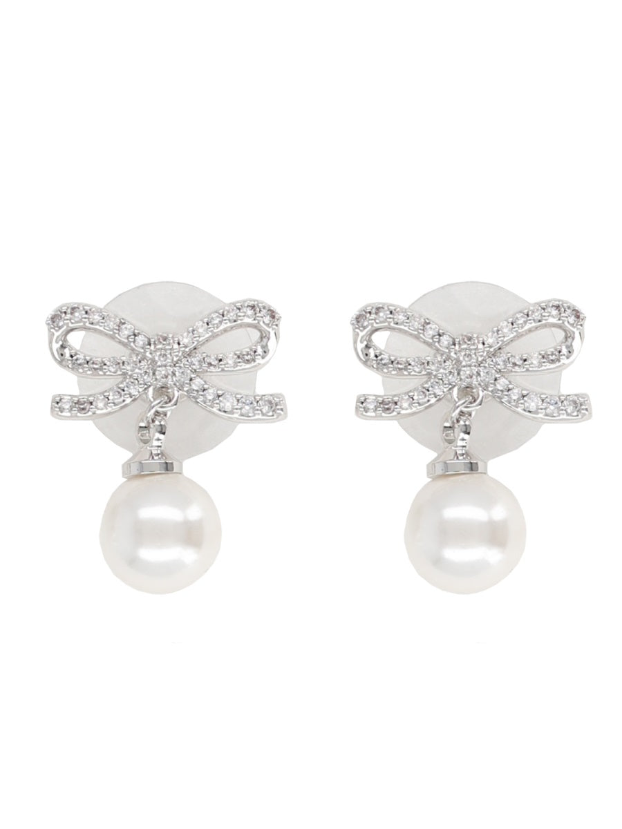 Self-Portrait Women "Bow Pearl" Earrings SELF-PORTRAIT