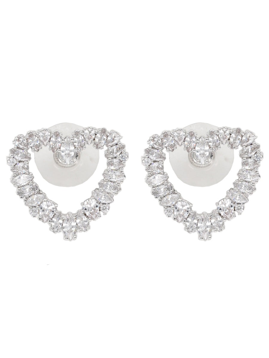Self-Portrait Women "Crystal Heart" Earrings SELF-PORTRAIT