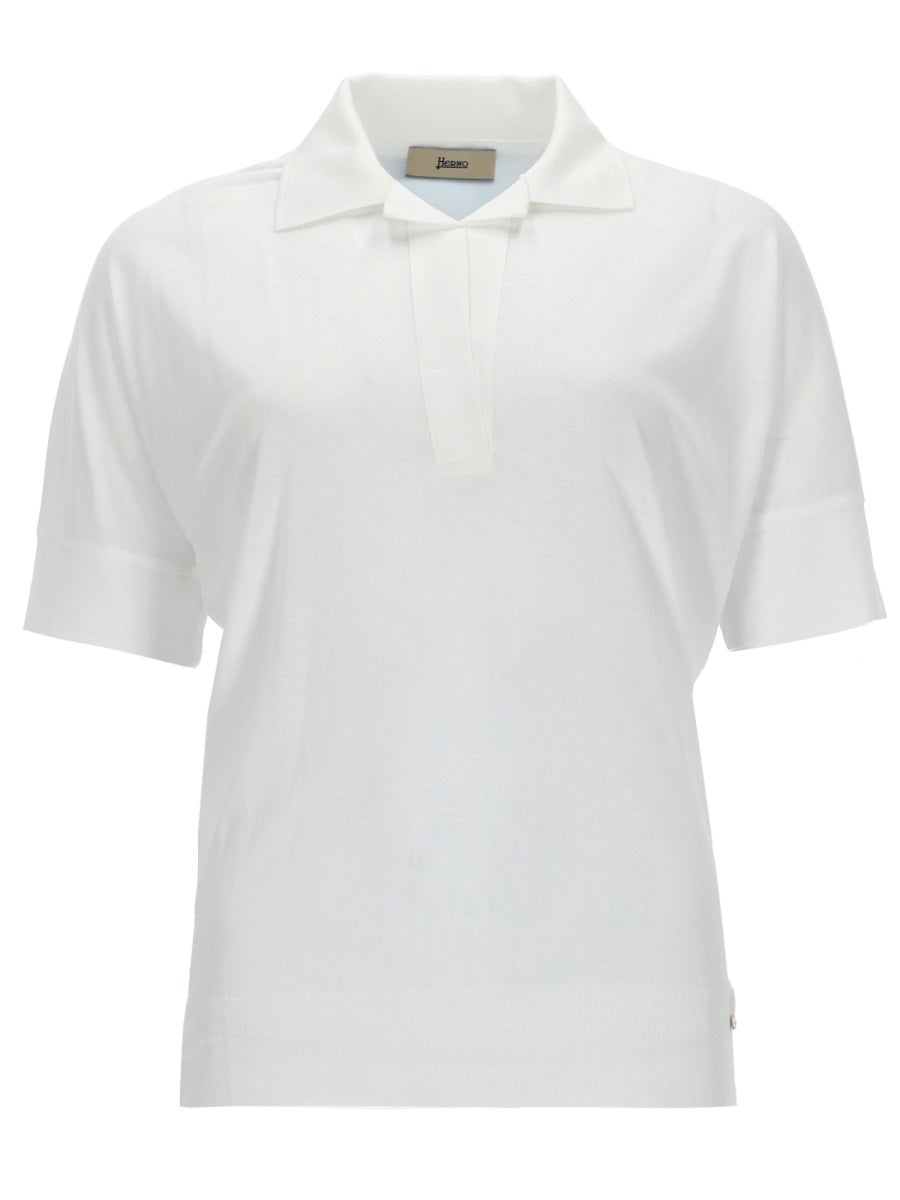 Herno Women Cotton Blend Polo Shirt HERNO