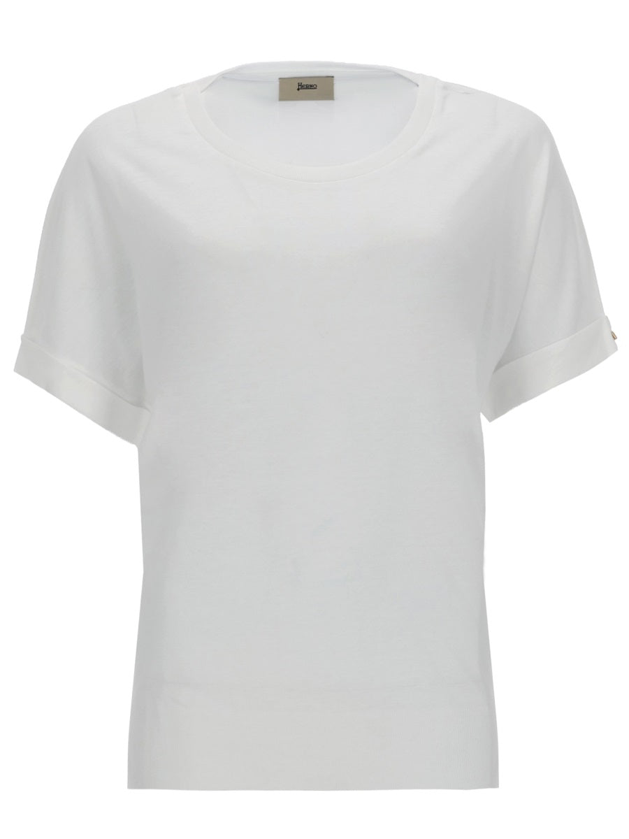 Herno Women Cotton Blend T-Shirt HERNO