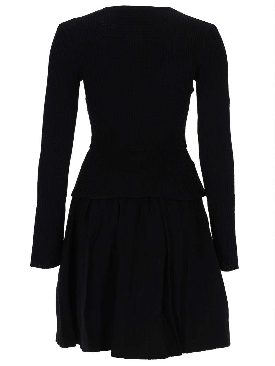 Self-Portrait Women Mini Dress With Contrasting Collar SELF-PORTRAIT