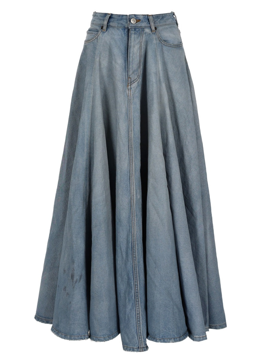 Balenciaga Women Long "Godet" Skirt BALENCIAGA